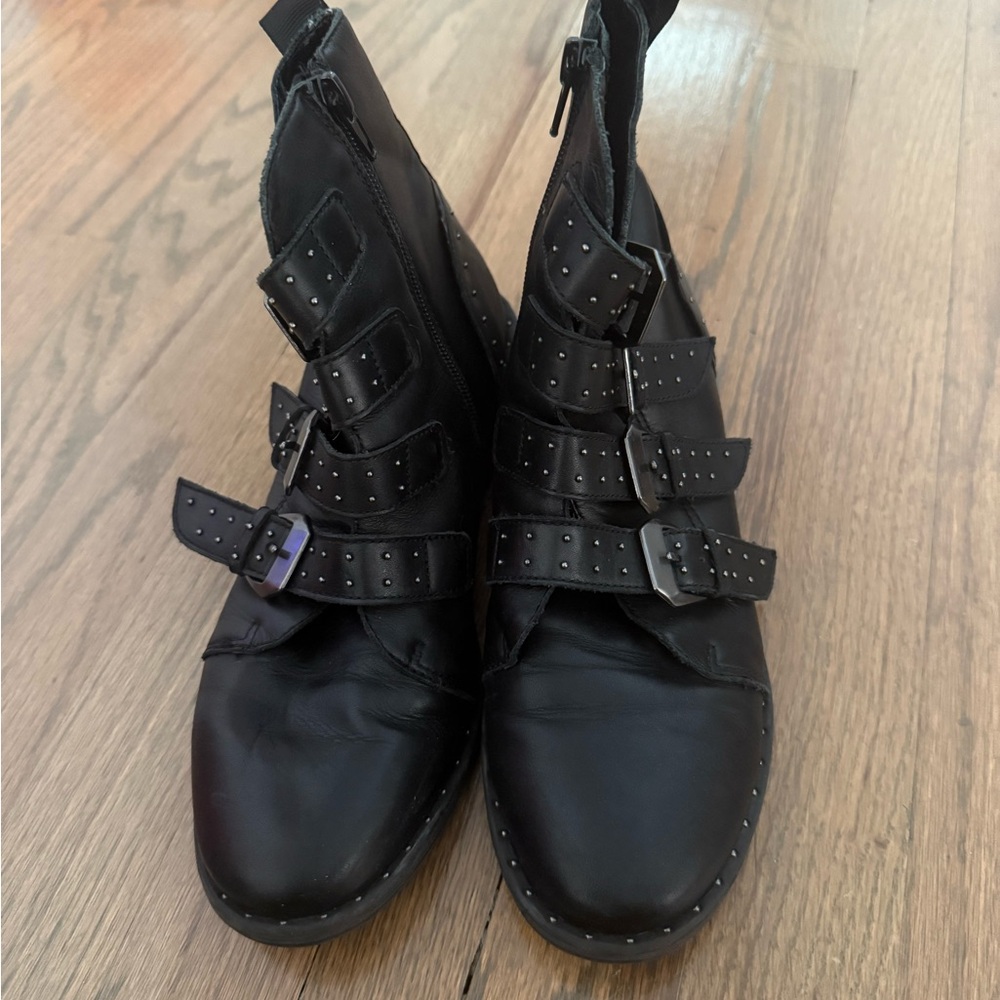 Women’s Steve Madden Buckle Strap Ankle Boots